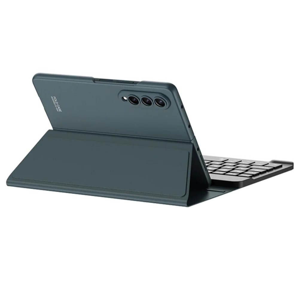 4-in-1 Wireless Keyboard Leather Magnetic Flip Case