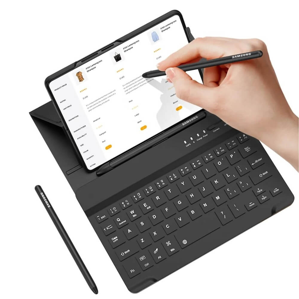 4-in-1 Wireless Keyboard Leather Magnetic Flip Case